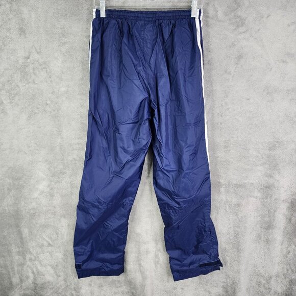 Mens Vintage Adidas Navy Blue Windbreaker Track Pants Adjustable Ankle Size S - Picture 5 of 11